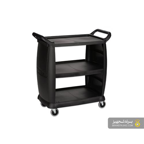 ترولی حمل غذا 3 طبقه دو طرف بسته طرح کارلایز (Carlise)