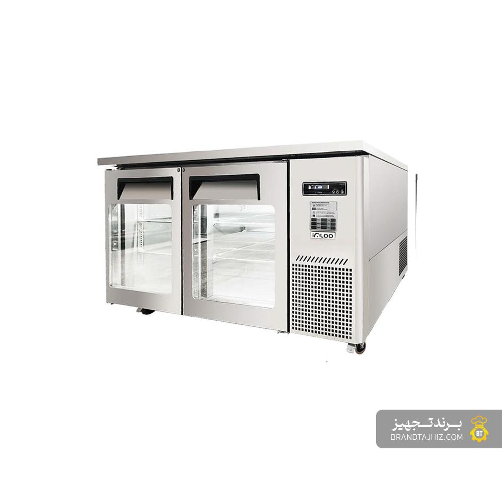 یخچال میز کار استیل درب شیشه‌ای ایگلو (igloo) - مدل RW-GT21