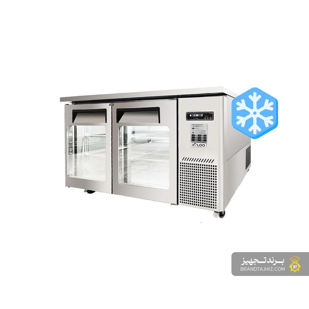فریزر میز کار استیل درب شیشه‌ای ایگلو (igloo) - مدل FW-GT21