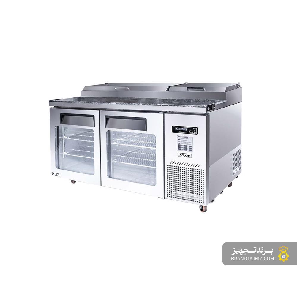 یخچال تاپینگ پیتزا استیل درب شیشه‌ای ایگلو (igloo) - مدل RT-GT19