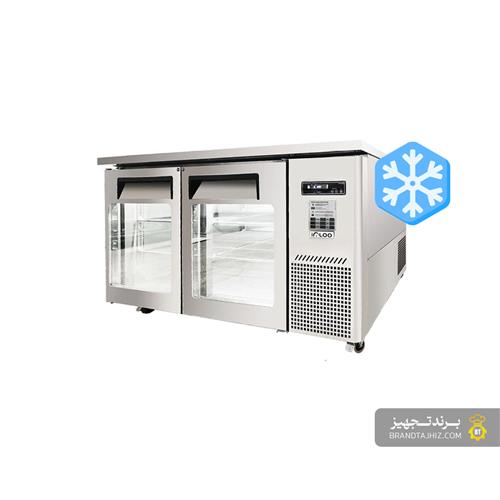فریزر میز کار استیل درب شیشه‌ای ایگلو (igloo) - مدل FW-GT21