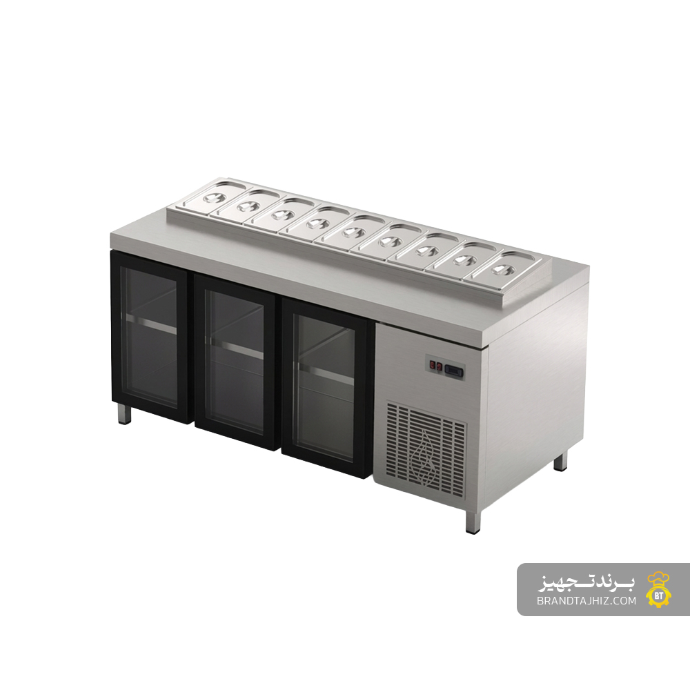 تاپینگ پیتزا 9 لگن درب دار